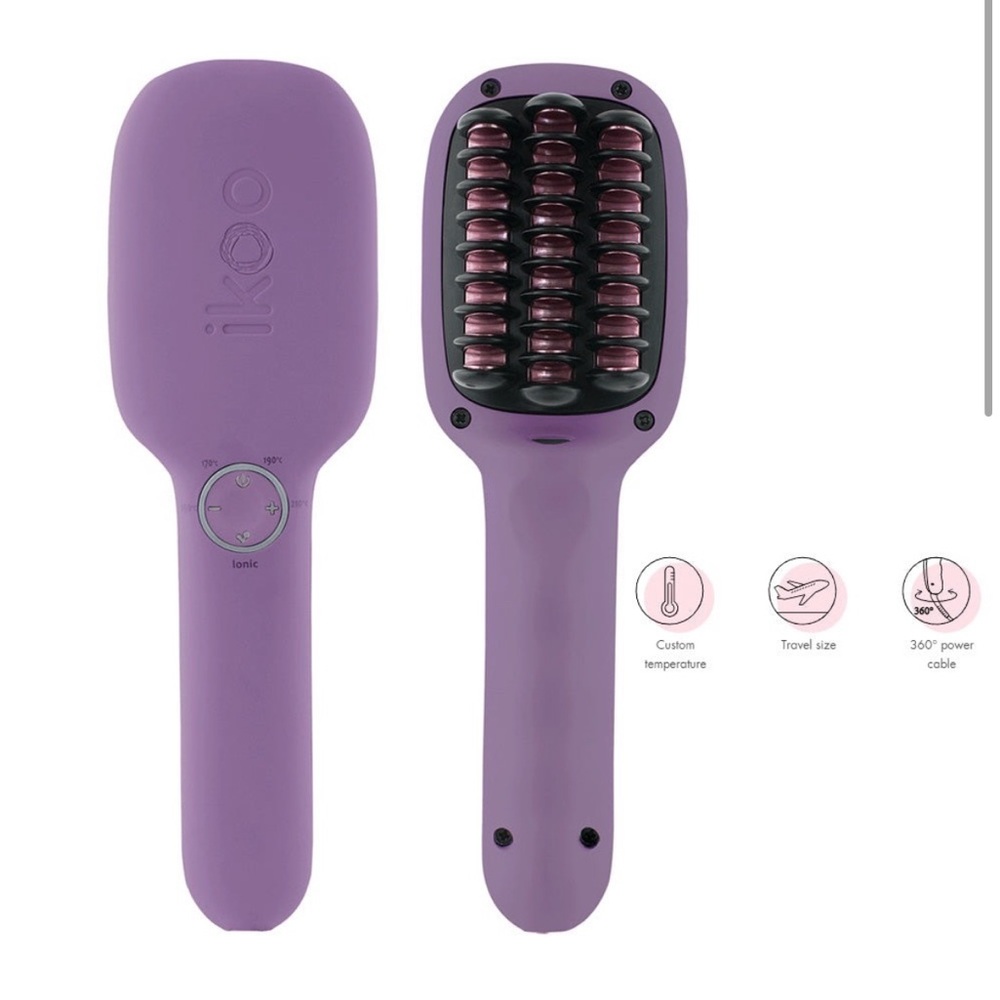 Ikoo Purple Hair Straightening Brush